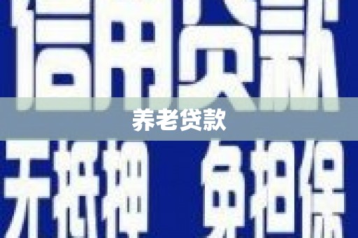 江华养老贷款