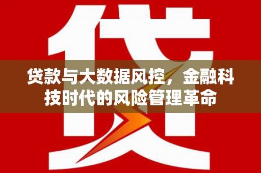 江华贷款与大数据风控，金融科技时代的风险管理革命
