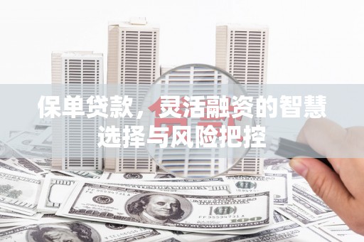 江华保单贷款，灵活融资的智慧选择与风险把控