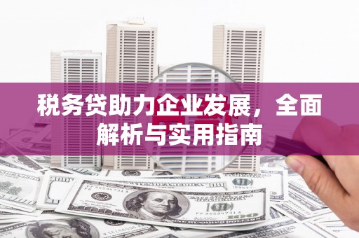 江华税务贷助力企业发展，全面解析与实用指南