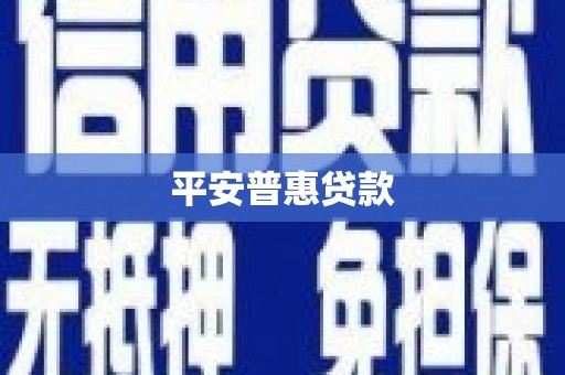 江华平安普惠贷款