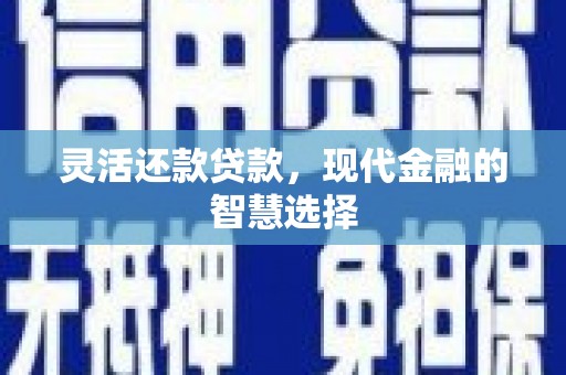 江华灵活还款贷款，现代金融的智慧选择