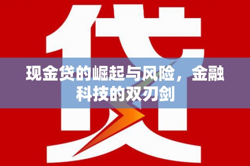江华现金贷的崛起与风险，金融科技的双刃剑