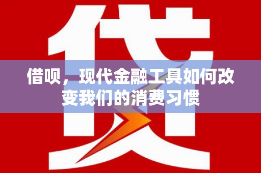 江华借呗，现代金融工具如何改变我们的消费习惯