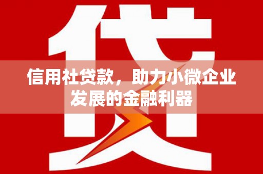 江华信用社贷款，助力小微企业发展的金融利器