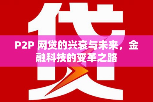 江华P2P 网贷的兴衰与未来，金融科技的变革之路
