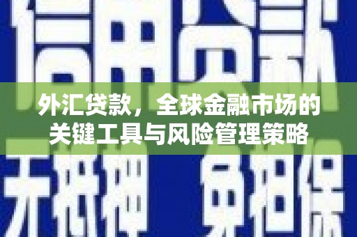 江华外汇贷款，全球金融市场的关键工具与风险管理策略