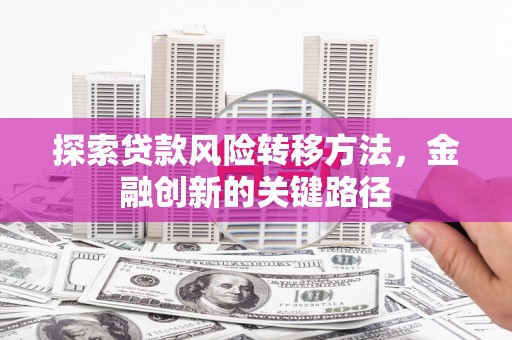 江华探索贷款风险转移方法，金融创新的关键路径