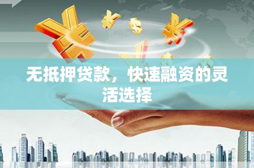 江华无抵押贷款，快速融资的灵活选择