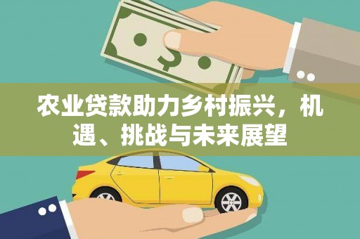 江华农业贷款助力乡村振兴，机遇、挑战与未来展望