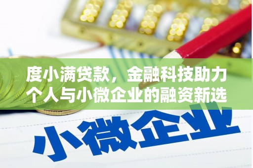 江华度小满贷款，金融科技助力个人与小微企业的融资新选择