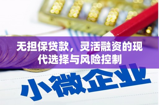 江华无担保贷款，灵活融资的现代选择与风险控制