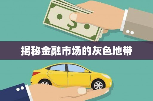 江华揭秘金融市场的灰色地带
